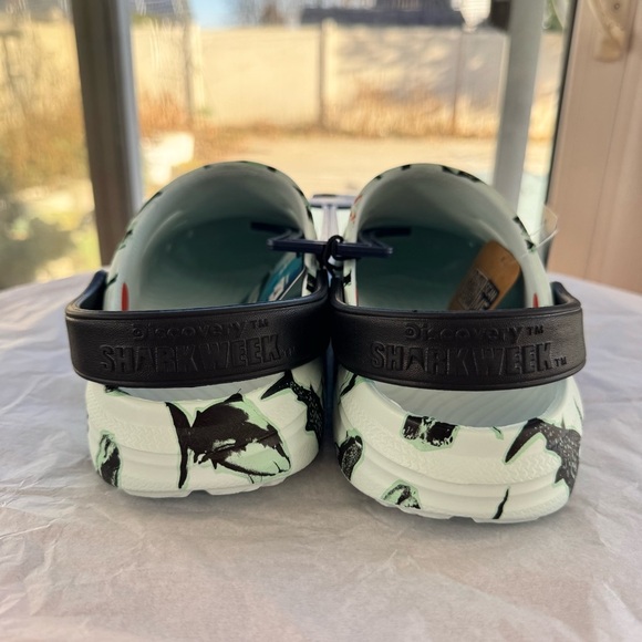 Rugged Shark Men's Clogs Shark Week Collaboration Size 9 EVA Foam Comfort Beach - Picture 8 of 15